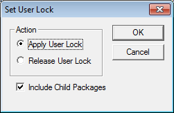 Figure 2-2 Apply/Release User Lock dialog